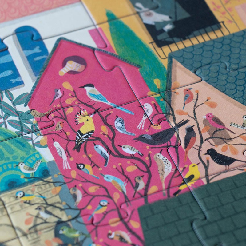 puzzle i joc d'observar i inventar històries